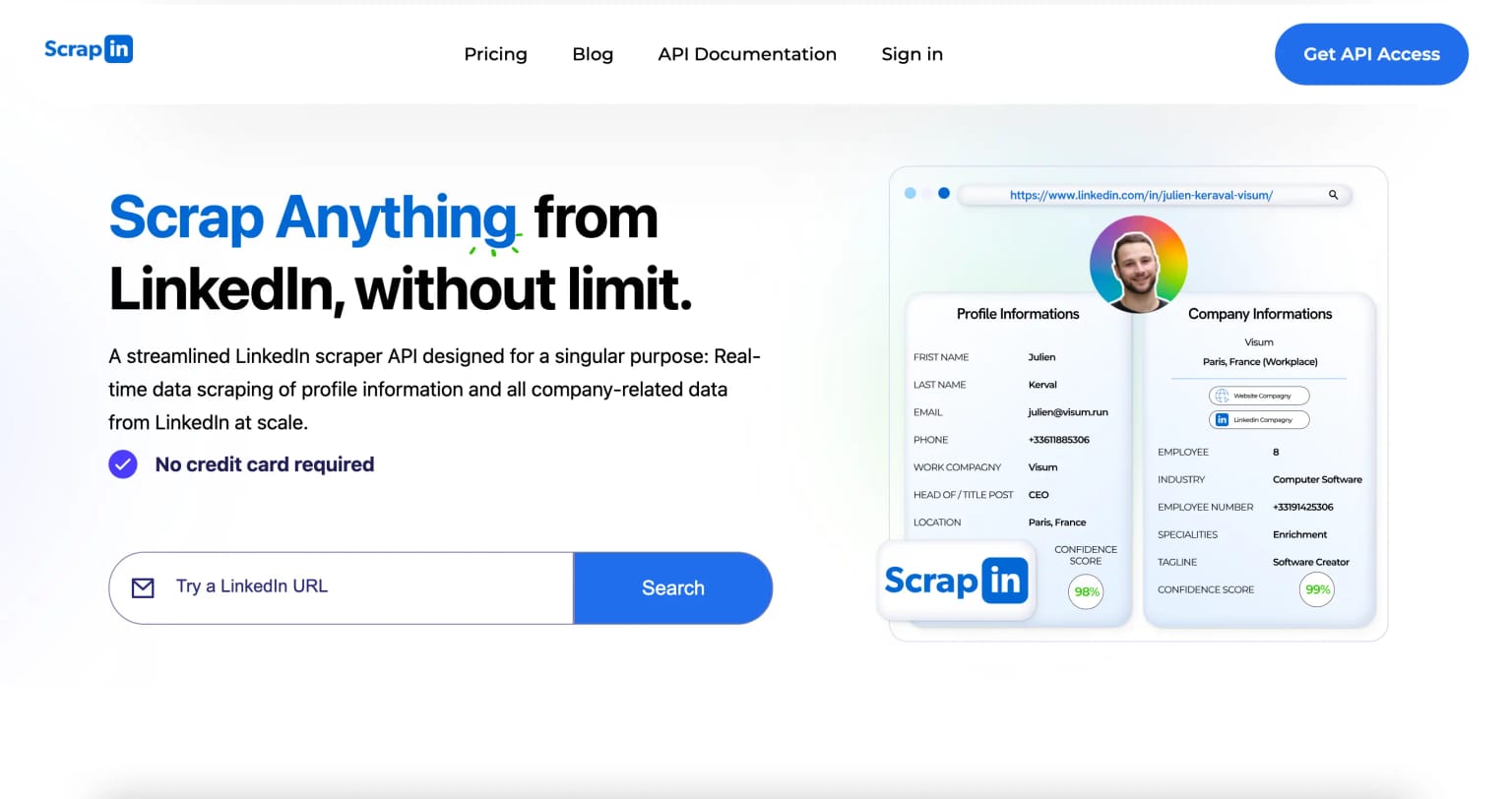 scrapin website