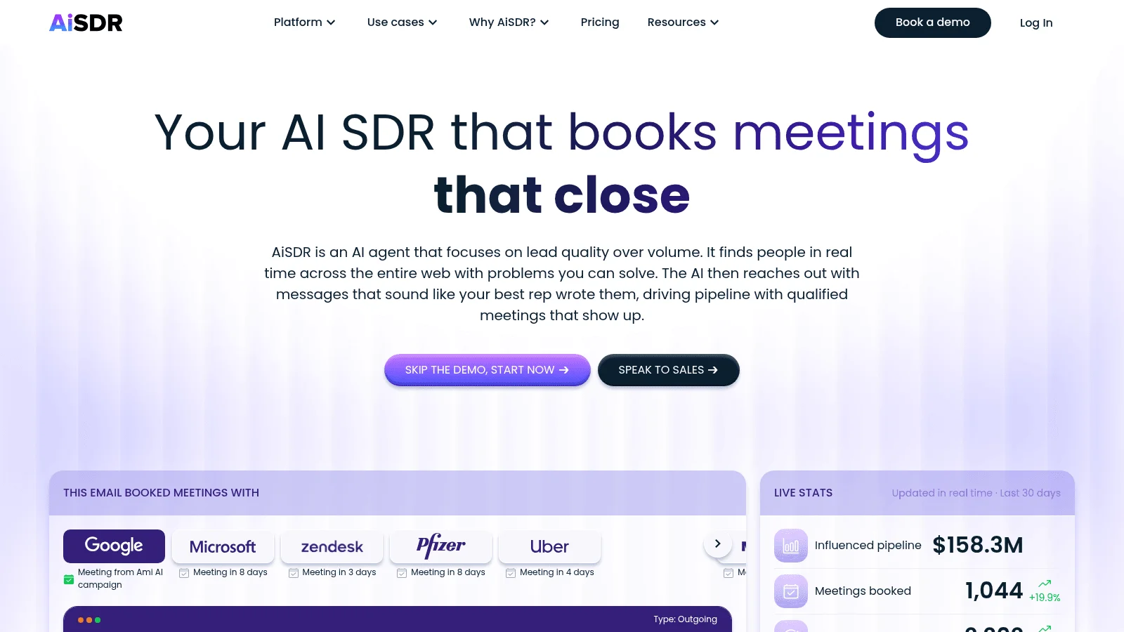 AiSDR as one of the best AI prospecting tools