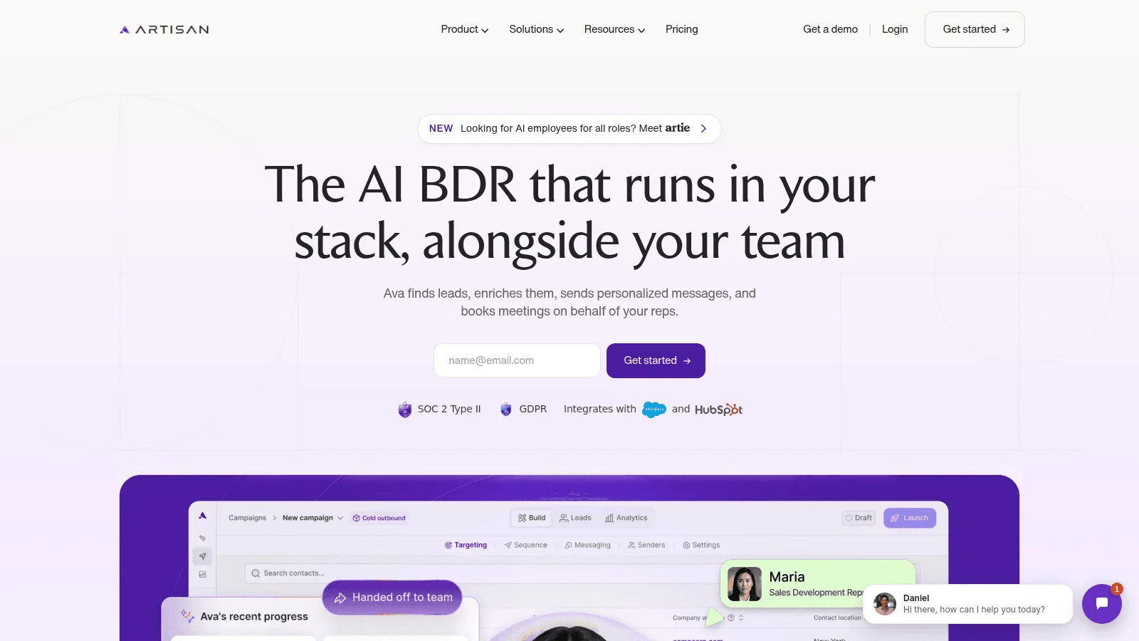 Artisan as one of the best AI prospecting tools