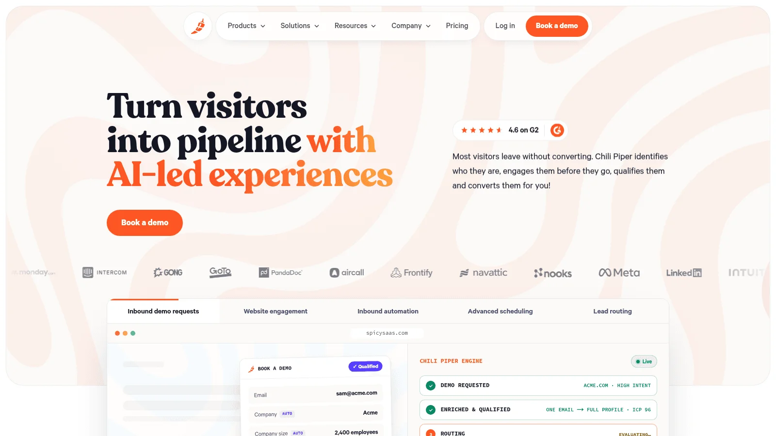 Chili Piper as one of the best B2B sales tools