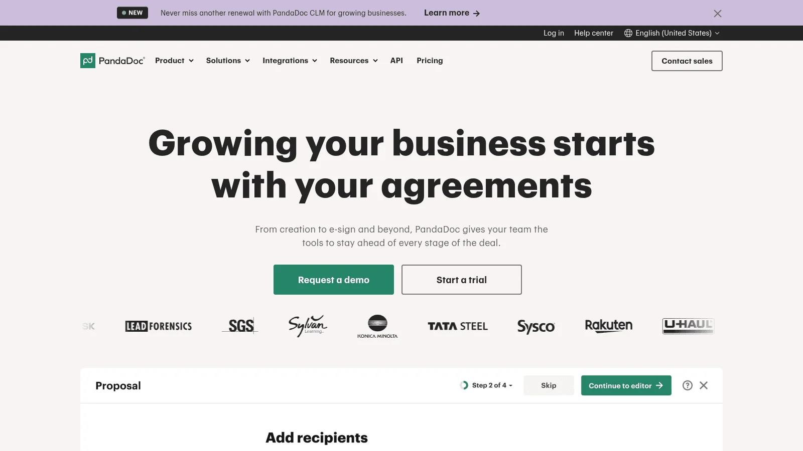 PandaDoc as one of the best B2B sales tools