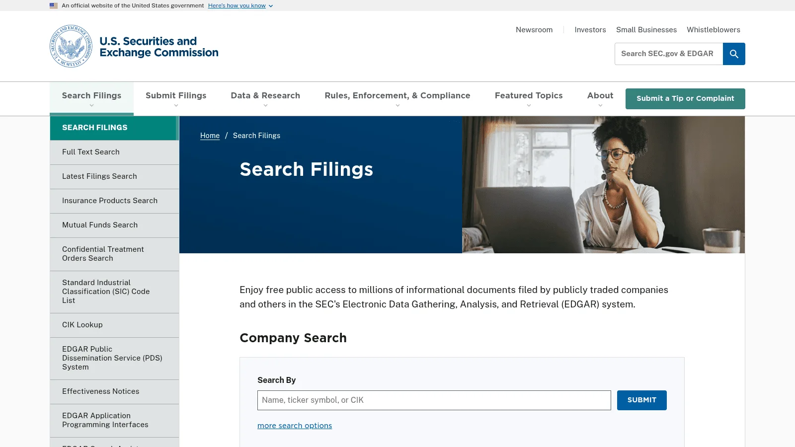 SEC EDGAR as one of the best company research tools