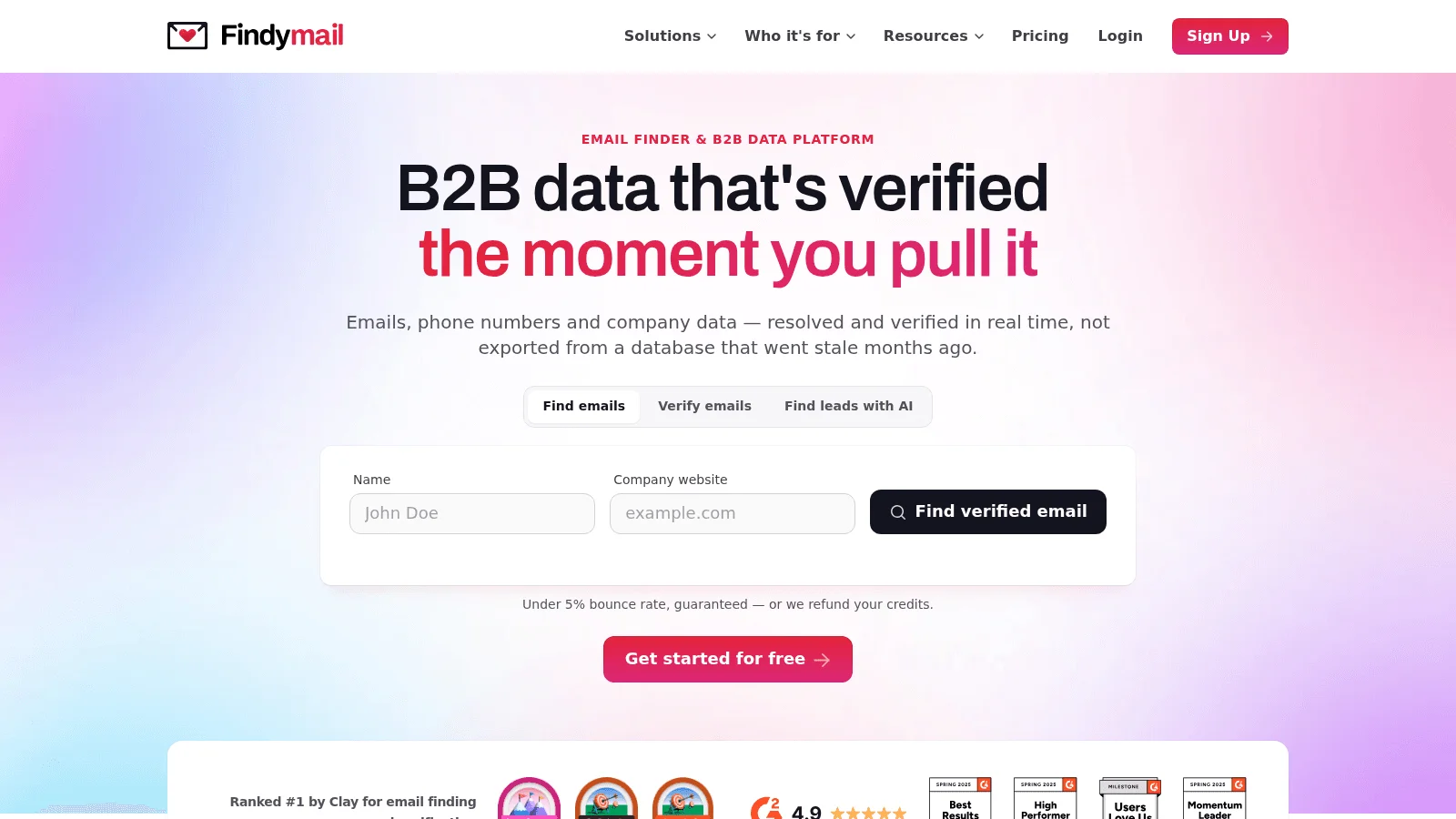 Findymail as one of the best email finder tools