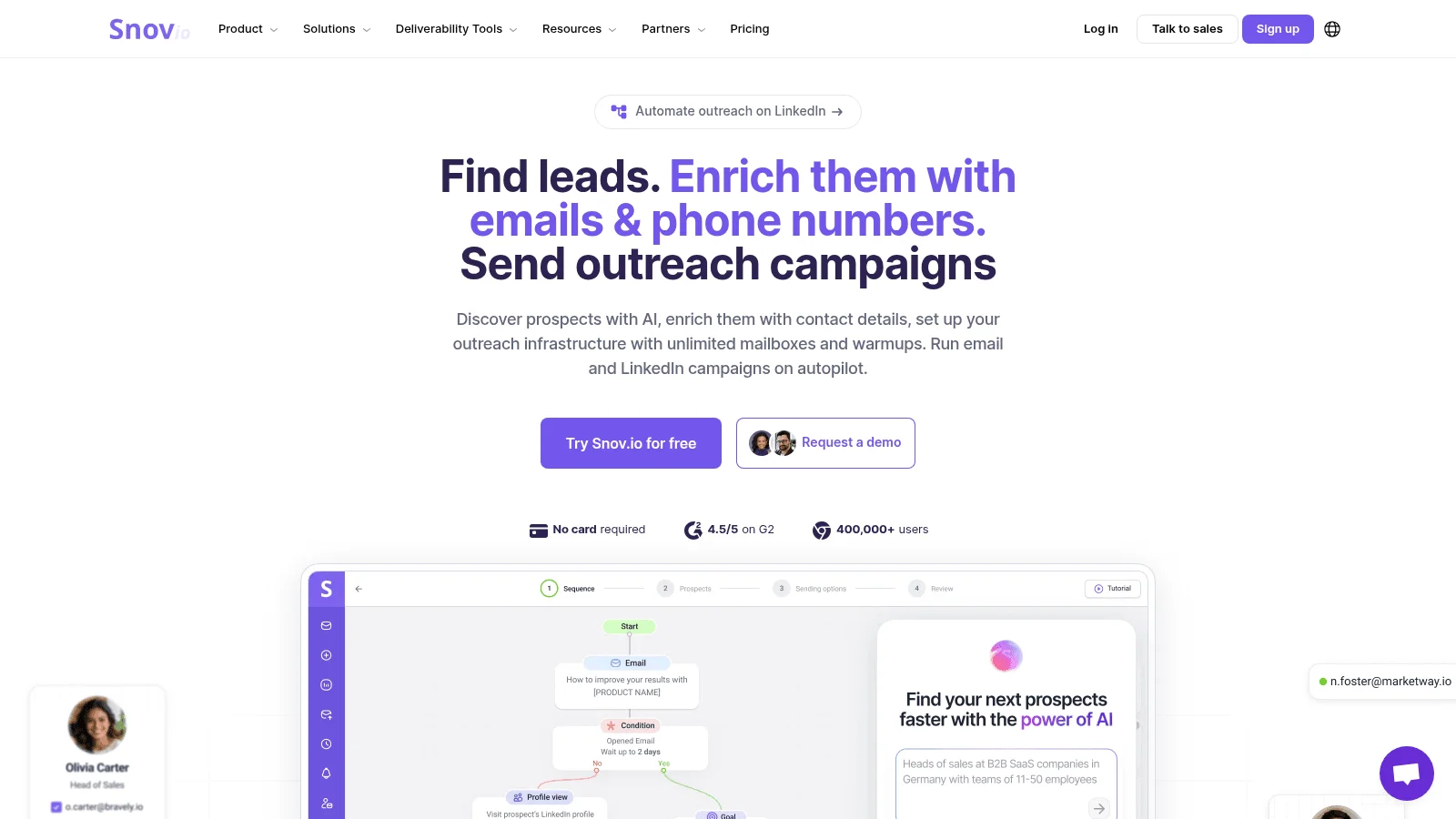Snov.io as one of the best email verification tools