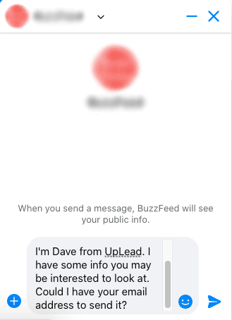 Example On how Reach out Facebook