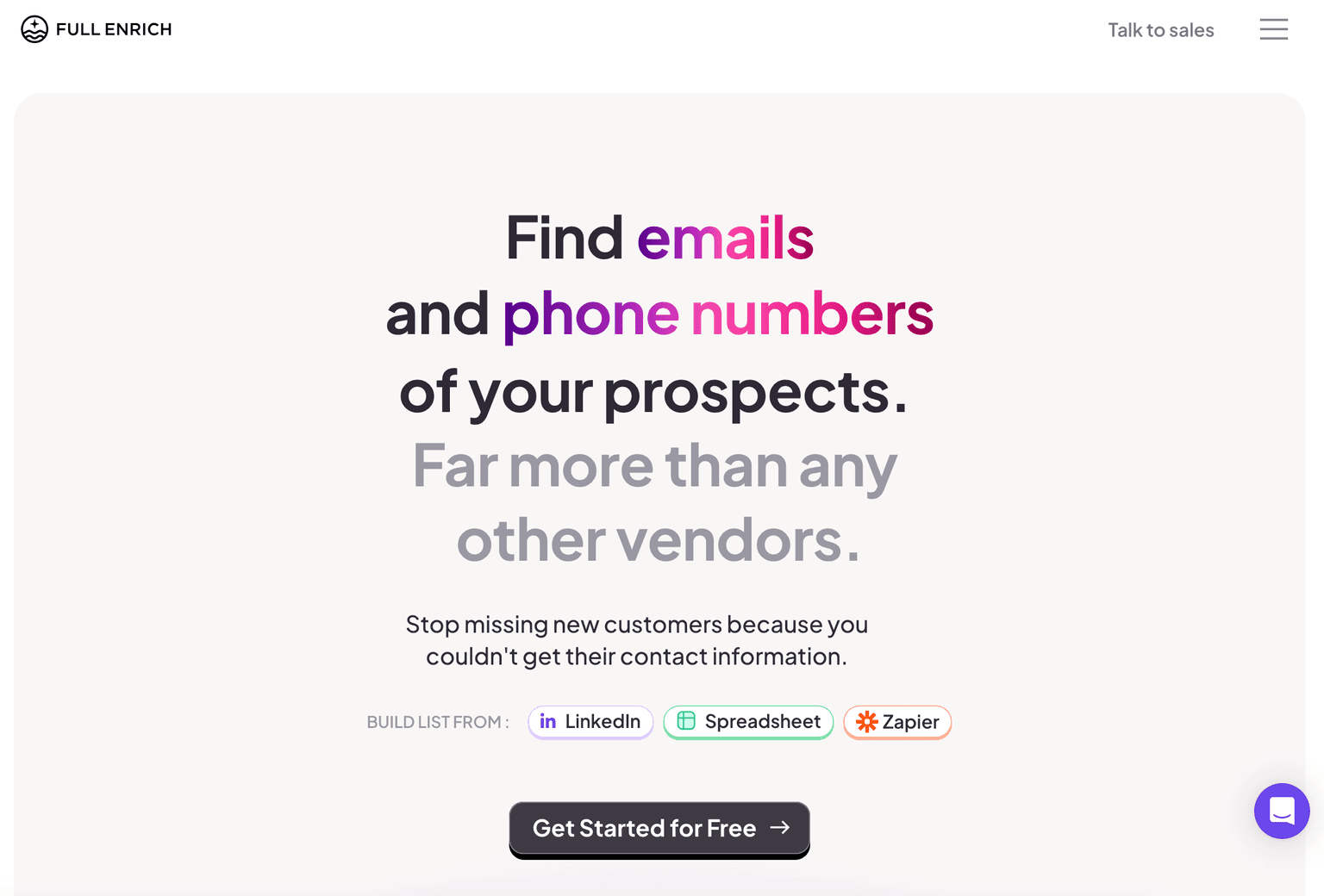 FullEnrich website