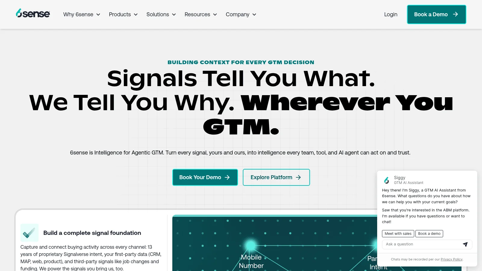 6sense as one of the best sales prospecting tools