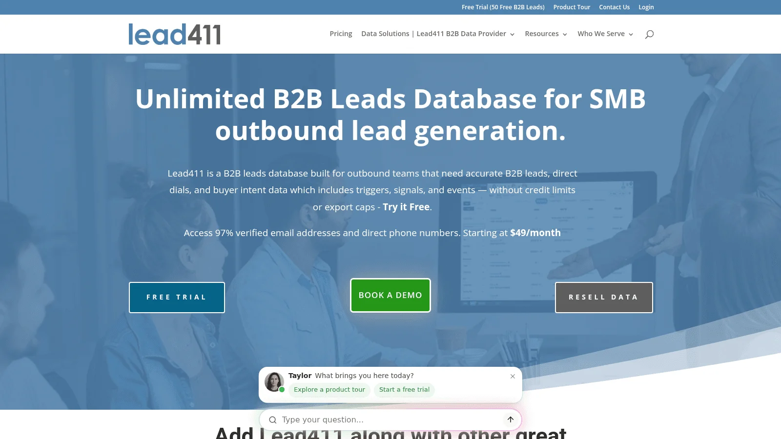 Lead411 as a zoominfo competitor